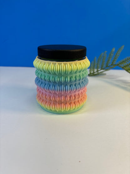 Stash Jar | 3D printed | Glass Jar | PLA | 8 OZ