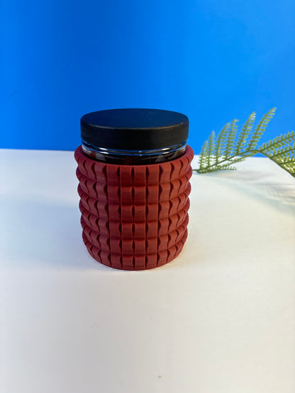 Stash Jar | 3D printed | Glass Jar | PLA | 8 OZ