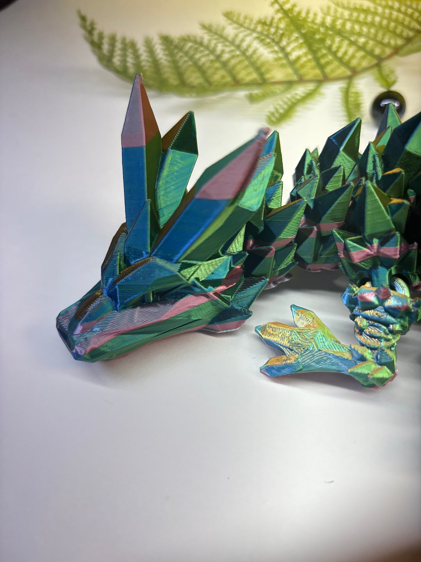 Crystal Dragon | PLA | 3D PRINTED |Rainbow  | MULTICOLOR